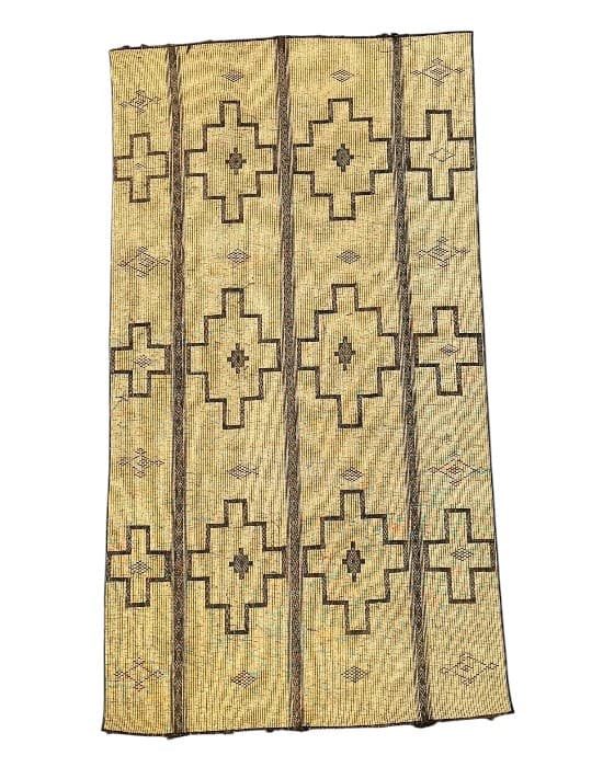 Ochre Column Tuareg reed mat (Nt344) - Soufiane Zarib