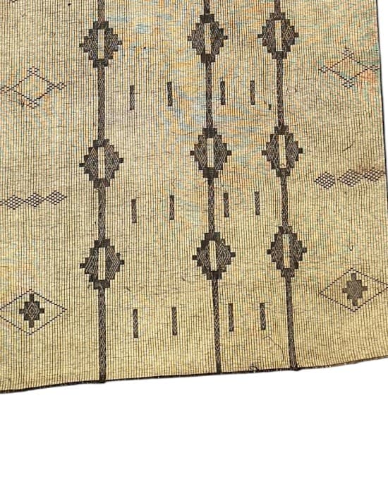 Close-up of Nt347 showing the hand-plaited reed weave
