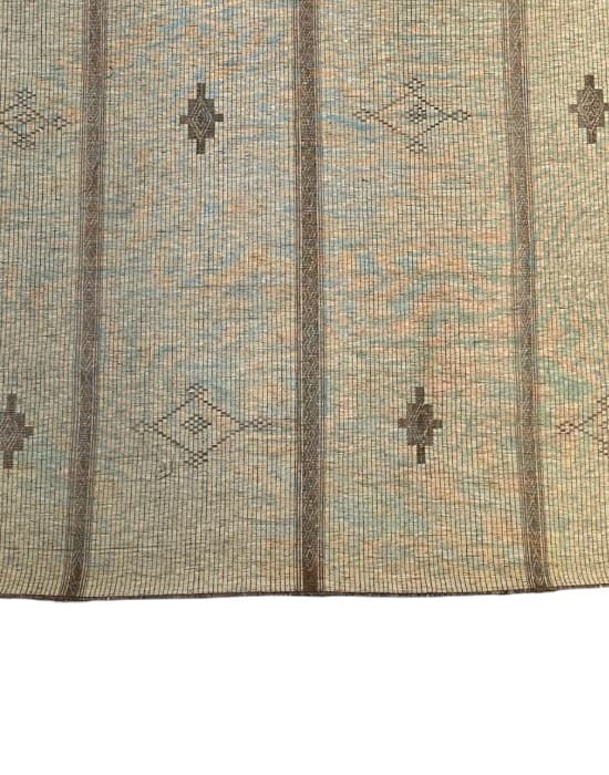 Close-up of Nt348 showing the hand-plaited reed weave