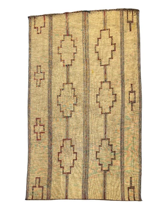 Terracotta Step Tuareg reed mat (Nt360) - Soufiane Zarib