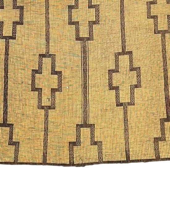 Close-up of Nt361 showing the hand-plaited reed weave