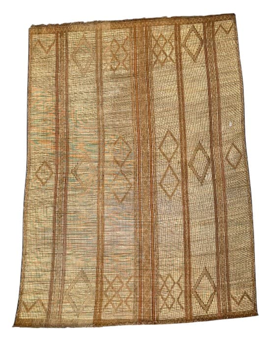Muted Weave Tuareg reed mat (Nt371) - Soufiane Zarib