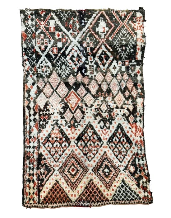 Warm Ivory vintage Moroccan rug (HB3199) - Soufiane Zarib