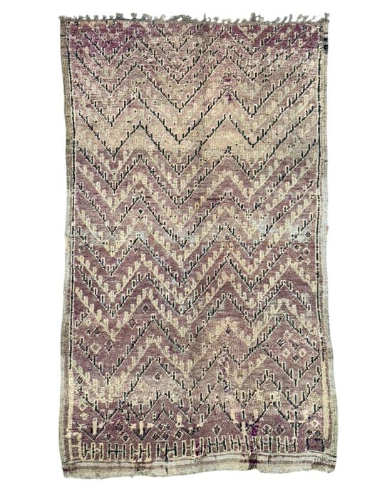 Muted Cloud vintage Moroccan rug (HB3203) - Soufiane Zarib